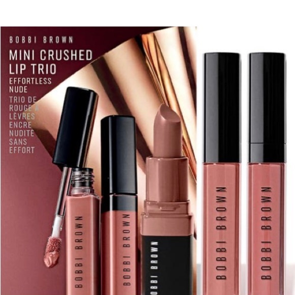 Bobbi Brown Other - NWT Bobbi Brown mini crushed lip trio - nude